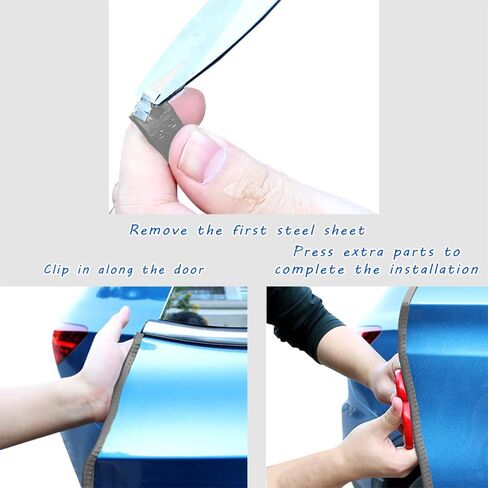 Car Door Protector Edge Guards, Universal Rubber Seal U Shape Car Door Protection, Automotive Door Entry Guard No Glue Required, Universal Car Accessories Fit for Most Cars, Sedans, SUV in Saudi Arabia
