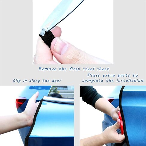 Car Door Protector Edge Guards, Universal Rubber Seal U Shape Car Door Protection, Automotive Door Entry Guard No Glue Required, Universal Car Accessories Fit for Most Cars, Sedans, SUV in Saudi Arabia