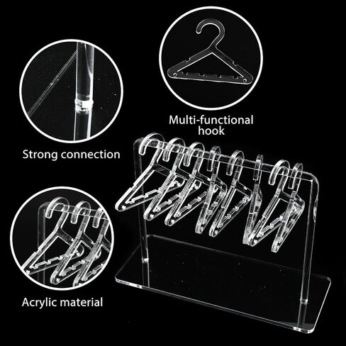 Lusofie Earring Holder Organizer Earring Hanger Rack with Mini Hangers Acrylic Earring Holder Earring Display for Stud Earrings & Hoop Earrings(Rose gold) in Saudi Arabia
