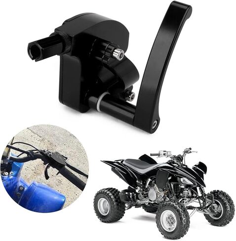مجموعة مبيت الخانق للتحكم في رافعة الإبهام من AnXin ATV عالمية 7/8 بوصة CNC لـ Raptor 700 King Quad KFX450R Banshee 350 Blaster 200 Warrior 350 YFZ450 Sportrax 450 TRX250R TRX450R ATV Quad أسود in Kuwait