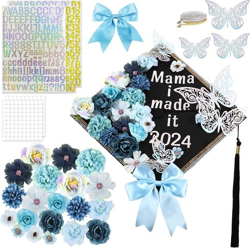 قبعة التخرج DIY - قبعة التخرج الساحرة لتزيين موسم التخرج، تغليف صندوق هدايا مصنوع يدويًا in Kuwait