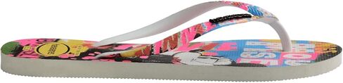 Havaianas Womens Disney Slim Stylish Minnie Mouse Flip Flop Sandal, White, Size 7/8 in Saudi Arabia