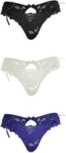 Besame Women Sexy Lingerie Bikini Panties Lace Underwear One Size (3 Pack) in Saudi Arabia