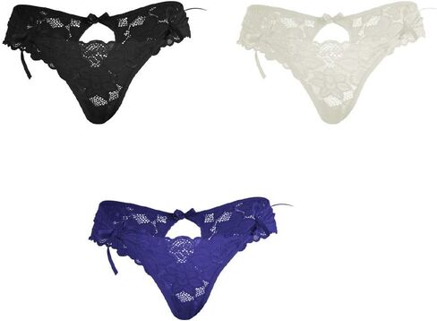 Besame Women Sexy Lingerie Bikini Panties Lace Underwear One Size (3 Pack) in Saudi Arabia