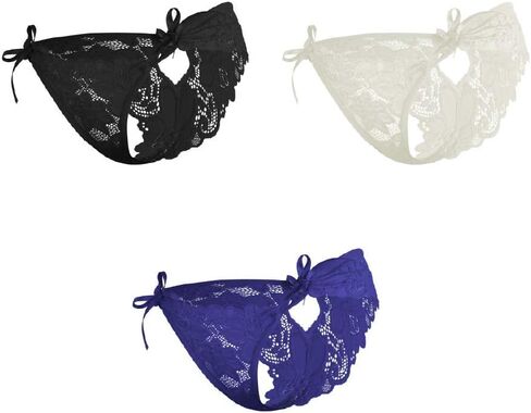 Besame Women Sexy Lingerie Bikini Panties Lace Underwear One Size (3 Pack) in Saudi Arabia