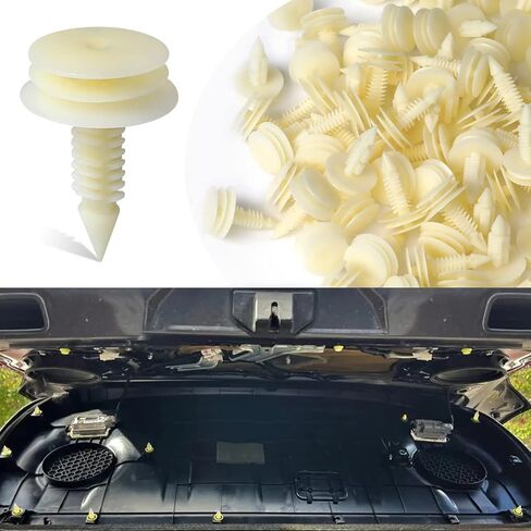 Generic مشابك السيارة لـ GM - 100 قطعة من النايلون للباب الأمامي، مشابك تثبيت للوحة GM 10153057-8mm in Kuwait