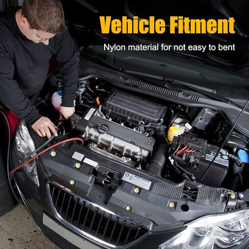 Generic مشابك السيارة لـ GM - 100 قطعة من النايلون للباب الأمامي، مشابك تثبيت للوحة GM 10153057-8mm in Kuwait