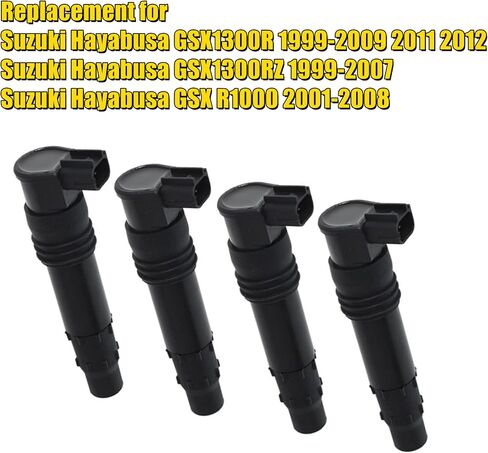 دراجة نارية 4 قطعة ملفات تشغيل محرك السيارات حزم استبدال لسوزوكي هايابوسا GSX1300R 1999-2012 GSX1300RZ هايابوسا 1999-2007 GSX R1000 2001-2008 129700-4400 in Saudi Arabia