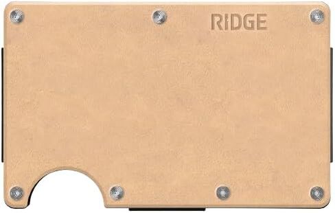 محفظة ريدج للرجال، محفظة نحيفة للرجال - رقيقة مثل السكة، جماليات بسيطة، تحمل ما يصل إلى 12 بطاقة، آمنة RFID، كتل قارئ الرقائق، محفظة جلدية مع حزام للنقود in Kuwait