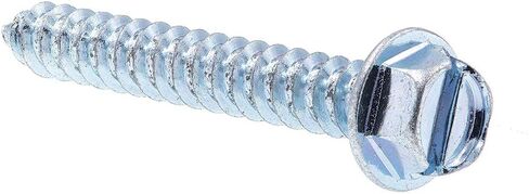 Prime-Line 9025799 Sheet Metal Screws, Self-Tapping, Hex Washer Head, Slotted Drive, #12 x 1-1/2 In. (50 Pack) in Saudi Arabia