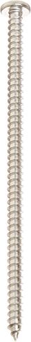 Small Parts 0856APP188 18-8 Stainless Steel Sheet Metal Screw, Plain Finish, Pan Head, Phillips Drive, Type A, #8-15 Thread Size, 3-1/2" Length (Pack of 10) in Saudi Arabia
