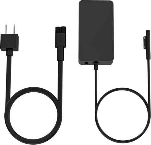 شاحن Surface Pro 3 بقدرة 36 ​​وات 12 فولت 2.58 أمبير متوافق مع Microsoft Surface Pro 5/4 i5 i7 Surface Go 1/2/3/4 Surface Book Model 1625 شاحن محول إمداد الطاقة للكمبيوتر المحمول in Kuwait