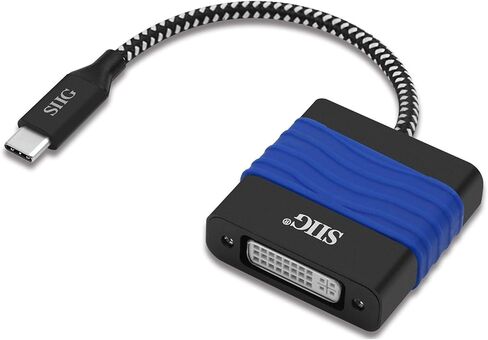 محول SIIG USB من النوع C إلى DVI - وضع بديل Thunderbolt 3 DisplayPort متوافق مع MacBook Pro وGoogle Chromebook Pixel والمزيد (CB-TC0711-S1) in Saudi Arabia