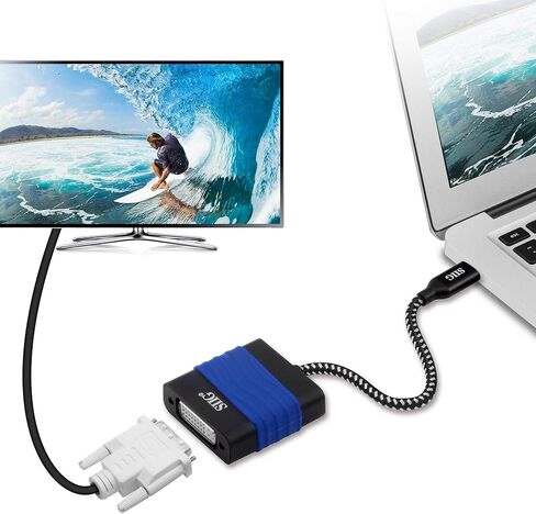محول SIIG USB من النوع C إلى DVI - وضع بديل Thunderbolt 3 DisplayPort متوافق مع MacBook Pro وGoogle Chromebook Pixel والمزيد (CB-TC0711-S1) in Saudi Arabia