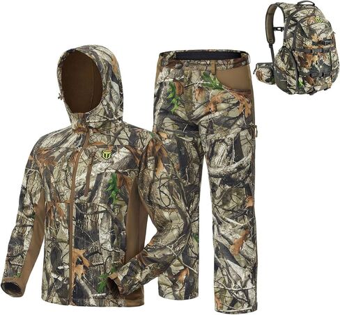 TIDEWE Hunting Clothes (Next Camo G2, 2XL) & Hunting Backpack in Kuwait