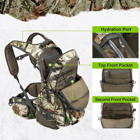 TIDEWE Hunting Clothes (Next Camo G2, 2XL) & Hunting Backpack in Kuwait
