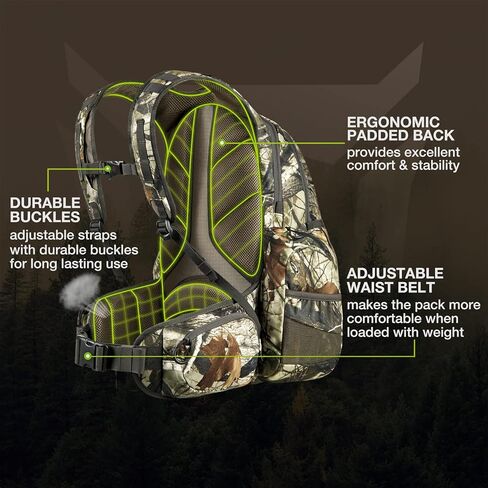 TIDEWE Hunting Clothes (Next Camo G2, 2XL) & Hunting Backpack in Kuwait