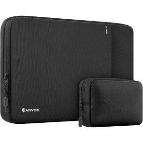 ARVOK 360° Protective Laptop Sleeve Compatible with 13 inch MacBook Air A2681 M1/A2337 2023-2021 MacBook Air M2 Sleeve, MacBook Pro M2/A2686 M1, Water-Resistant Case with Organized Accessory Pouch