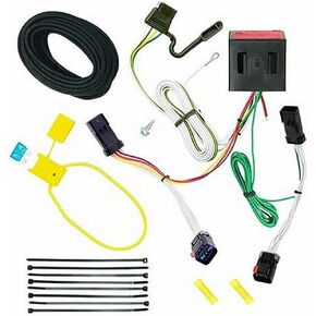 Reese Plug and Play Hitch Wiring Trailer Lights for 2002-2007 Jeep Liberty , Black - 118524
