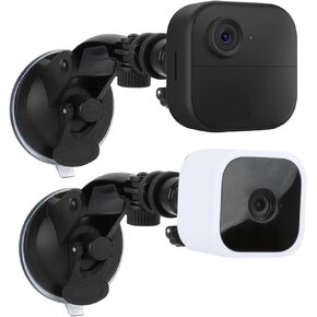2 Pack Window Mount Compatible with Blink Outdoor 4/3/Mini 2/Mini, Adjustable Suction Cup Mount Security Camera Window Mount Bracket Stand Glass Wall Holder No Drill for Outside Security Monitoring