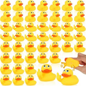 Cute Rubber Ducks Small Rubber Ducks Yellow Rubber Duck Bath Toy for Bathroom Car Dashboard Interior Decorations(12 Pcs)