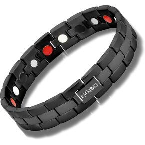 Stainless Steel Bracelet for Men and Women,Ultra Magnetic Bracelets for Men with 3500 Gauss Magnets,Adjustable Length with Tool (Purple)