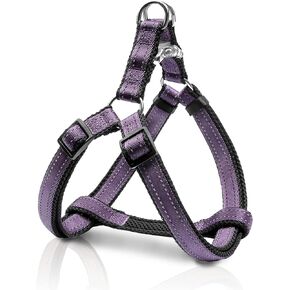 Reflective Dog Harness for Medium Dogs No Pull, Harness Medium Size Dog, Step-in Adjustable Dog Harness for Growing Puppies, Easy to Wear, Dog Harness for Medium Dogs-Coffee Brown