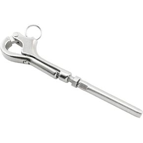 316 Stainless Steel Quick Release Pelican Hook Shackle Sailing Boat Yacht (1 x Pelican Hook, 1x Swage Stud)