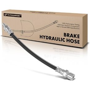A-Premium Rear Driver or Passenger Brake Hydraulic Hose Compatible with Select Volkswagen Models - Beetle 1968-1979, Sedan 1968-2004, Super Beetle 1971-1979 - Replace# 311611776