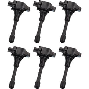 Dasbecan 6PCS Ignition Coil Compatible with Infiniti FX35 2009-2012 M35 2009-2010 Nissan 350Z 2007-2009 Altima 2007-2012 Murano 2009-2015 22448JA10C 61050137 UF550