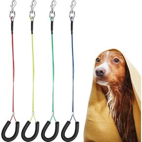 4 Pcs Grooming Loops for Dog Grooming Noose Restraint Grooming Loops for Dogs Groomers Long Noose for Grooming Pet Grooming Table Small Medium Dog Bathing Station