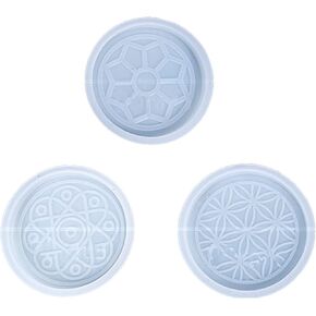 2pcs Silicone Round Coaster Mold, Creative Bubble Tray Resin Mold, Coaster Resin Molds Silicone Set as Jewelry Storage Tray Mold for DIY Coasters, Home Decoration