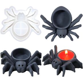 قالب الراتنج ثلاثي الأبعاد حامل شموع العنكبوت قالب الهالوين لطيف الحيوان سيليكون للأشعة فوق البنفسجية الايبوكسي الراتنج قالب الصب لأصحاب DIY حاويات الزهور صندوق وعاء حلية in Kuwait
