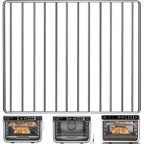 Air Fryer Wire Rack for Ninja Foodi 10 in 1 DT201 DT251 Digital Convection Toaster Oven, 14.4''*11.4'' Stainless Steel Air Fryer Accessories Roasting Steamer Grill Racks Baking Tray Rack