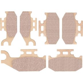 Sintered Brake Pads Kit Front & Rear Compatible with Can-Am Outlander 330 400 650 800 Max/Renegade 500 800, Replaces 705600350 705600349 705600398