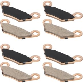 Front/Rear Sintered Brake Pads Compatible With Sportsman 300/400/450/500/550/570/800/850/ETX Scrambler 850 Outlaw Predator 500 Hawkeye Farmhand 450