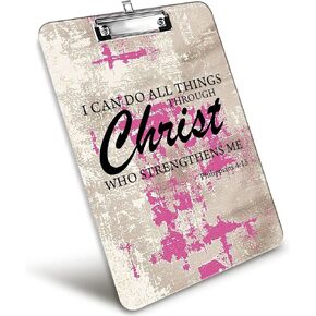 Fashion Clipboard, A4 Letter Size Full Color Plastic Printed Clipboard, Suitable for Decorating Office Home School, Standard Size 12.5 "x 9" (Black and White Skull Head Tree)