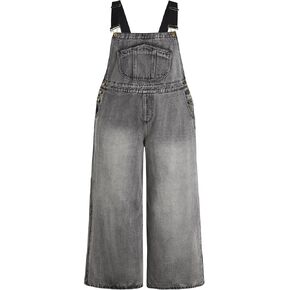 CIDER Women's Denim Pocket Wide Leg Jumpsuit Plus Size in Kuwait