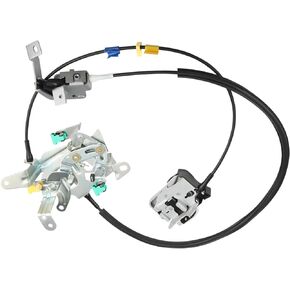 Rear Door Lock Latch & Cable Right Passenger Side for 1999 2000 2001 2002 2003 2004 2005 2006 2007 Ford F250 F350 F450 F550 Super Duty Upper and Lower Latches Assembly Replace 6C3Z-28264A00-A