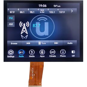 17-21 Replacement 8.4" Uconnect 4C UAQ LCD Monitor Touch-Screen Radio Navigation New OEM Replacement Fit for Dodge RAM Jeep Chrysler 2017&up