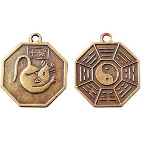 Chinese Zodiac Tai Chi Pakua Feng Shui Pendants W five Element Thread W Gift Bag Y1043