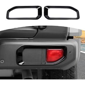 RT-TCZ for Wrangler JL Rear Fog Light Trim Frame Compatible with Jeep Wrangler JL JLU 2018-2022 Black Exterior Accessories 2pcs