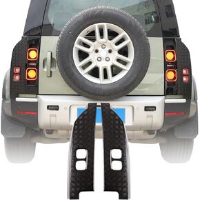 ABS Rear Tail Light Black Taillight Kit Fit for Land Rover Defender 2020-2024 90 110 130 Car Exterior Taillight Protection Cover Accessories