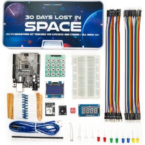 | Adventure Kit: 30 Days Lost in Space for Exploratory Skills | Arduino IDE Compatible | Coding Challenge | Kids & Teens Robotics Project | Engineering Set by NASA Researcher