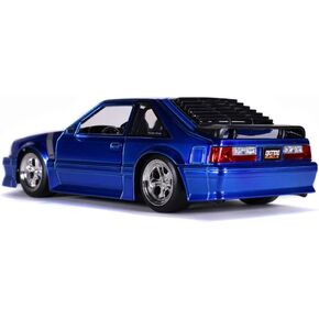 1989 Ford Mustang GT, Candy Blue - Jada Toys 31863/4-1/24 Scale Diecast Model Toy Car