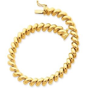 Solid 14k Yellow Gold San Marco Bracelet