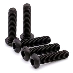 Glvaner M4-0.7 x 45mm (50 pcs) Button Head Socket Cap Screws Bolts, Black Oxide Finish, 10.9 Grade Alloy Steel, Full Thread, Allen Hex Drive