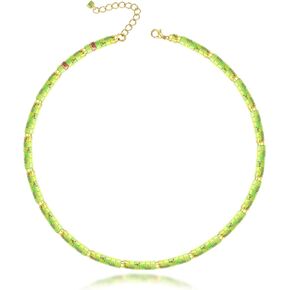 Heishi Style Gemstone Beaded Choker Necklace for Women Girls, Summer Must-have Jewelry, Surfer Beach Necklace