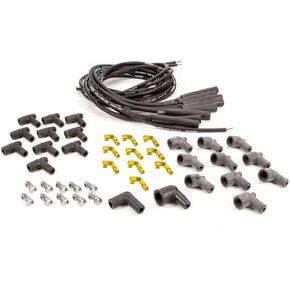 Moroso 73815 Ultra 40 Universal Black Spark Plug Wire Set, Straight Plug Boots
