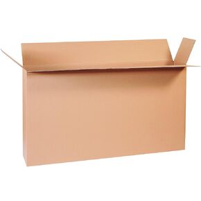 BOX USA BHD48824FOLMS Heavy-Duty Side Loading Moving Boxes, 48" L x 8" W x 24" H, 24" Height, 8" Width, 48" Length, Kraft (Pack of 10)